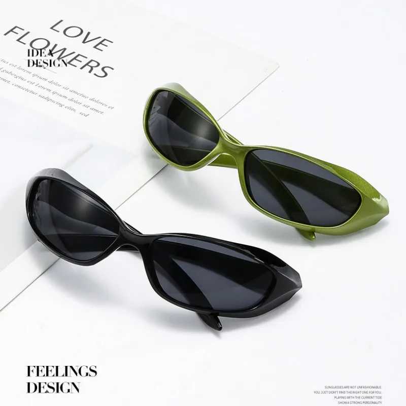 Y2K Punk Sports Sunglasses For Men Women Future Sense Integrated Sun Glasses Brand Designer Vintage Shades UV400 Fashion Goggle Z250527