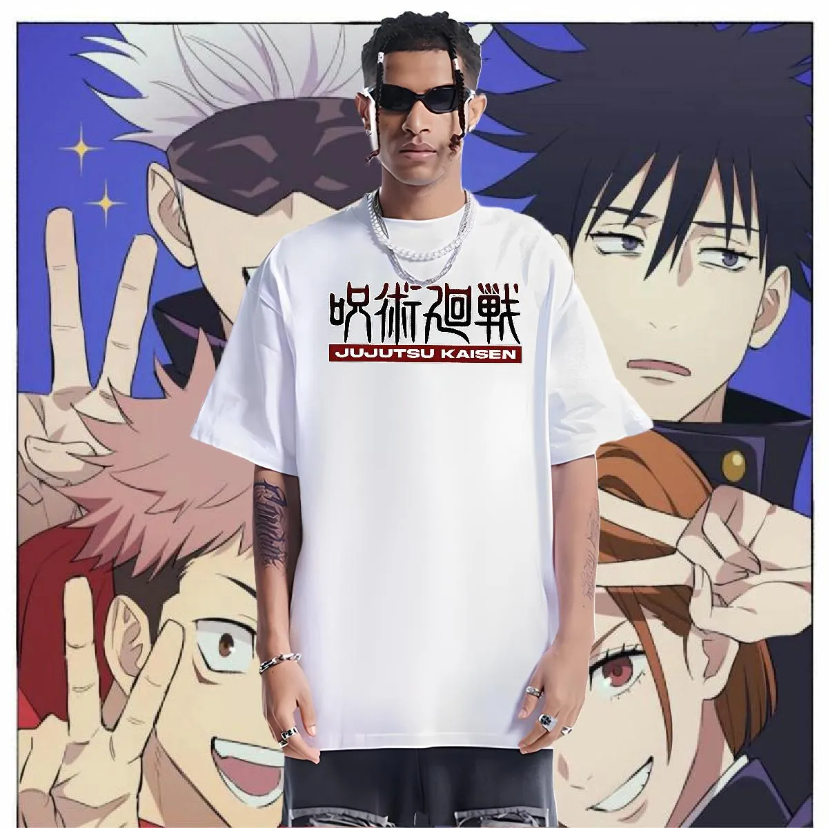 Factory Direct T Shirt For Man DIY Anime Mens Tshirts Daily Outfit Cotton Breathable Soft 5A Tops Shirt Casual Style Printed Male Tops Summer Short Sl