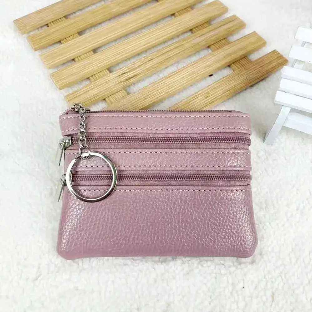 FAshion Leather Coin Purse Women Small Wallet Change Purses Mini Zipper Money Bags Pocket Wallets Key Holder Z250527