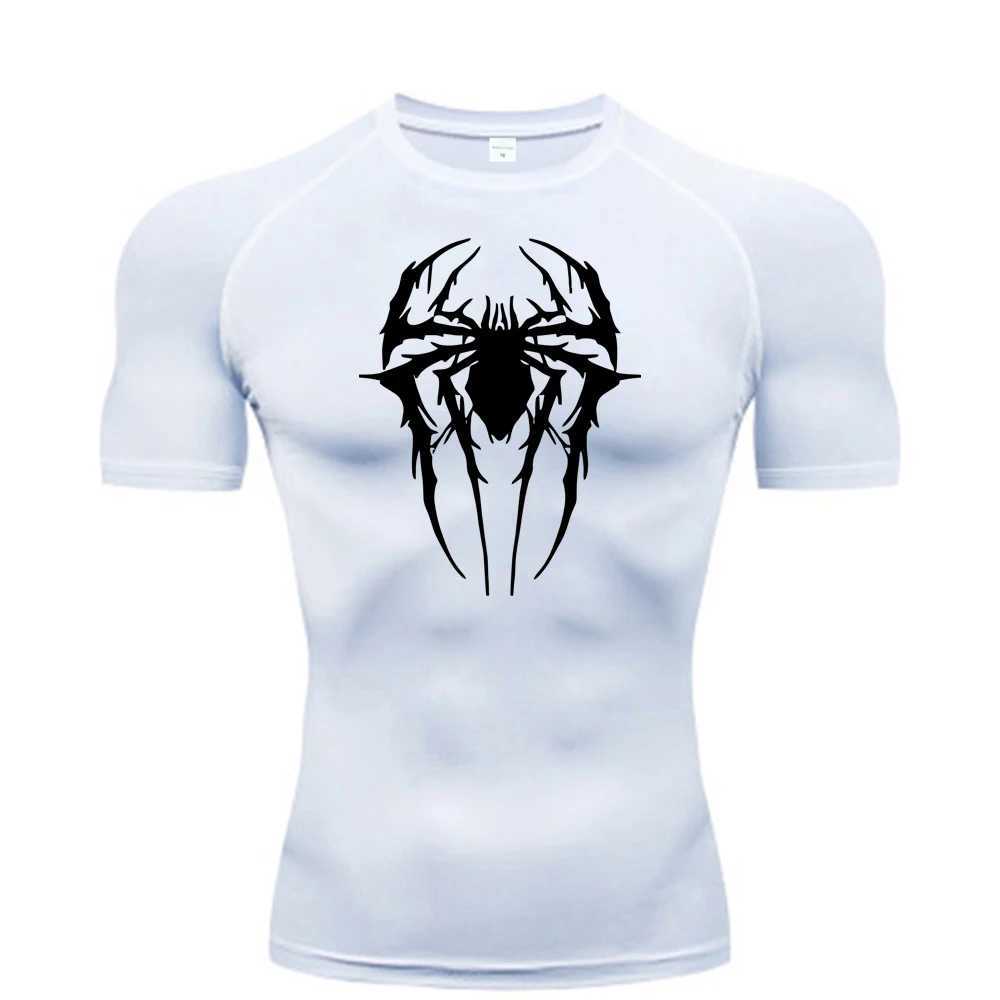 2024 Compression T Shirt Men Summer Sportswear Running T-shirt Elastic Quick Dry Sport Tops Tee Athletic Gym Workout Shirts Men Z250527