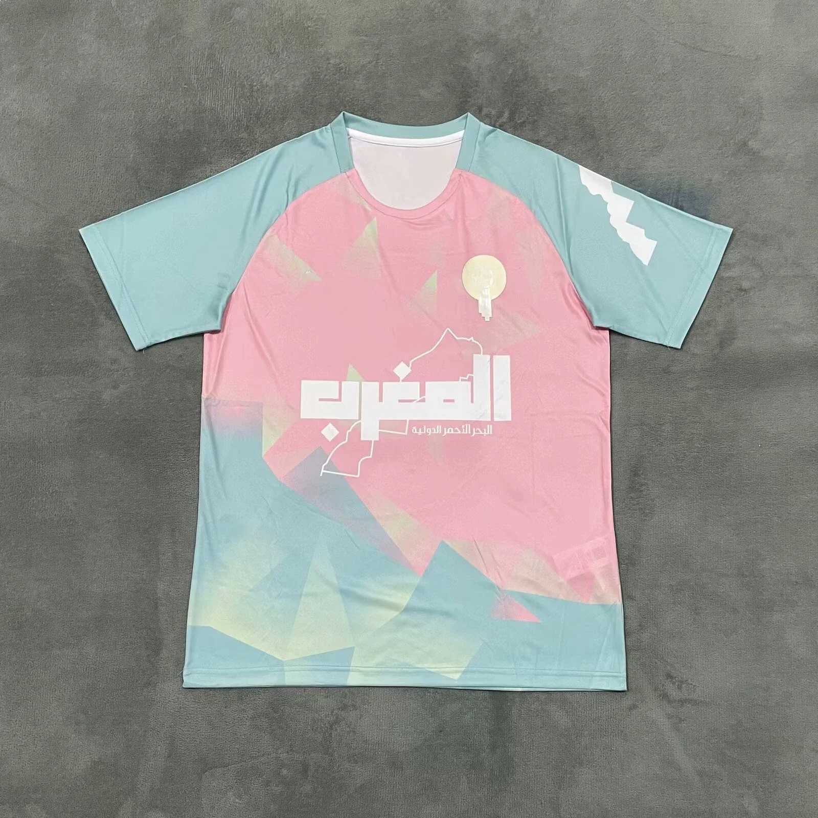 Morocco 2025/26 Season Classic Mens and Womens Fan Culture Competition Breathable Quick-drying Tops T-shirts Z250527