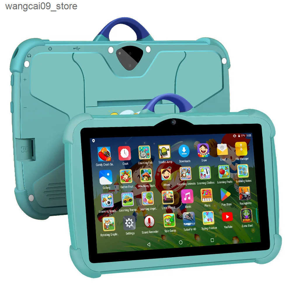 New 7 Inch Android 13 Learning Education Kids Tablets Quad Core 4GB RAM 64GB ROM Cheap Simple Childrens favorite Tablet Pc z250527