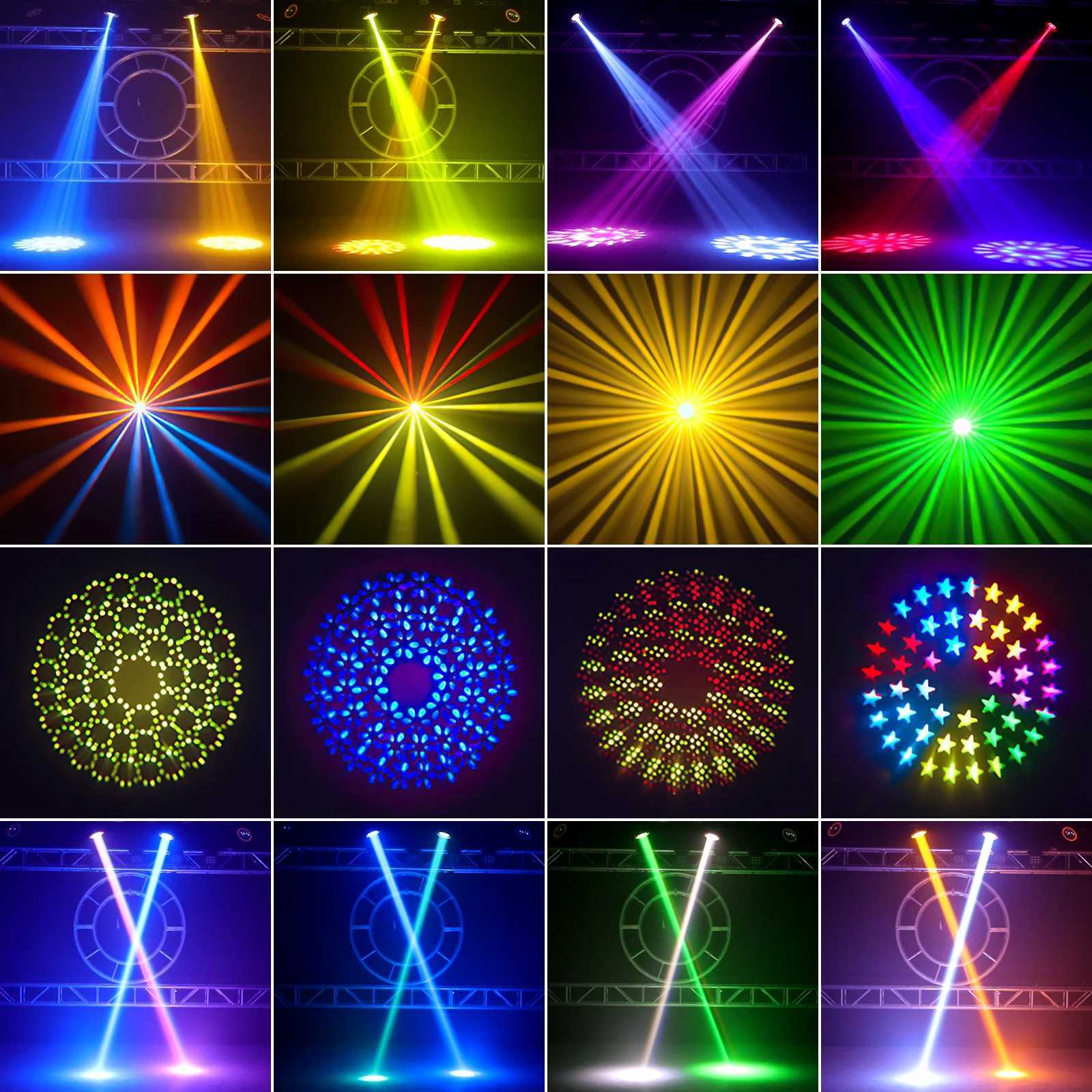 UKing 230W Moving Head Stage Light 16CH DMX512 Beam 7R DJ Projector Disco Party Show Professional Stage Equipment Effect LightXJ250527