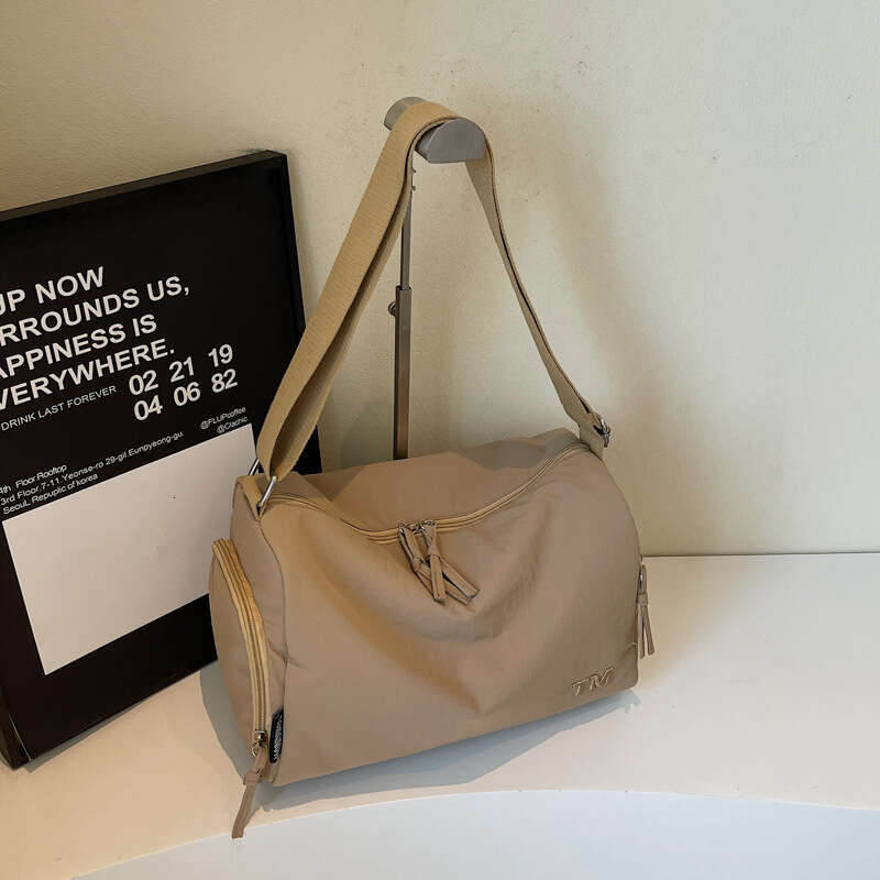 Large-Capacity Canvas Travel Bag for Women | Casual Lightweight Crossbody Bag | Versatile Storage Sports Backpack & Commuter Shoulder Bag