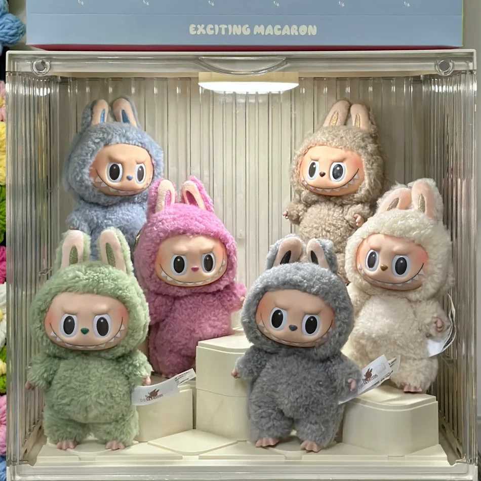 High Quality Monster Labubu Kawaii Blind Box Series PVC Anime Figure Pendant Doll Monster Keychain Birthday Holiday Kids Gift M250527