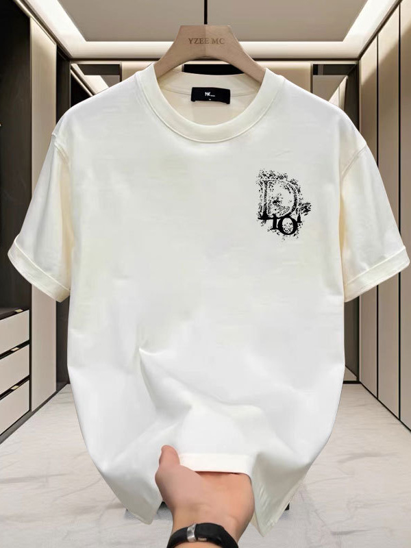 2025 Hot Free shipping designer t-shirt for mens t-shirt black white Cotton short sleeved T-shirt for men loose and trendy