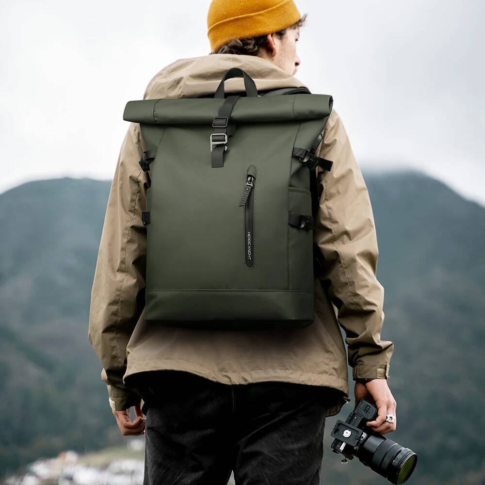 Men's Backpack Outdoors Travel Rollup Women's Bag Expandable Laptop Pack Large Capacity Waterproof Backpacks