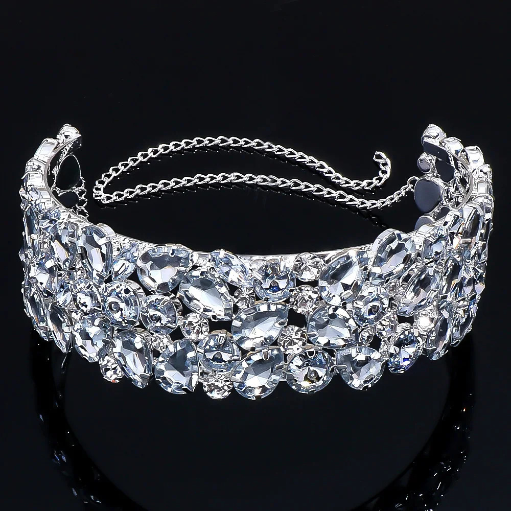 Stonefans Large Crystal Collar Choker Jewlery for Women 2024 Exaggerate Necklace Rhinestone Wedding Prom Jewelry Gift 250519