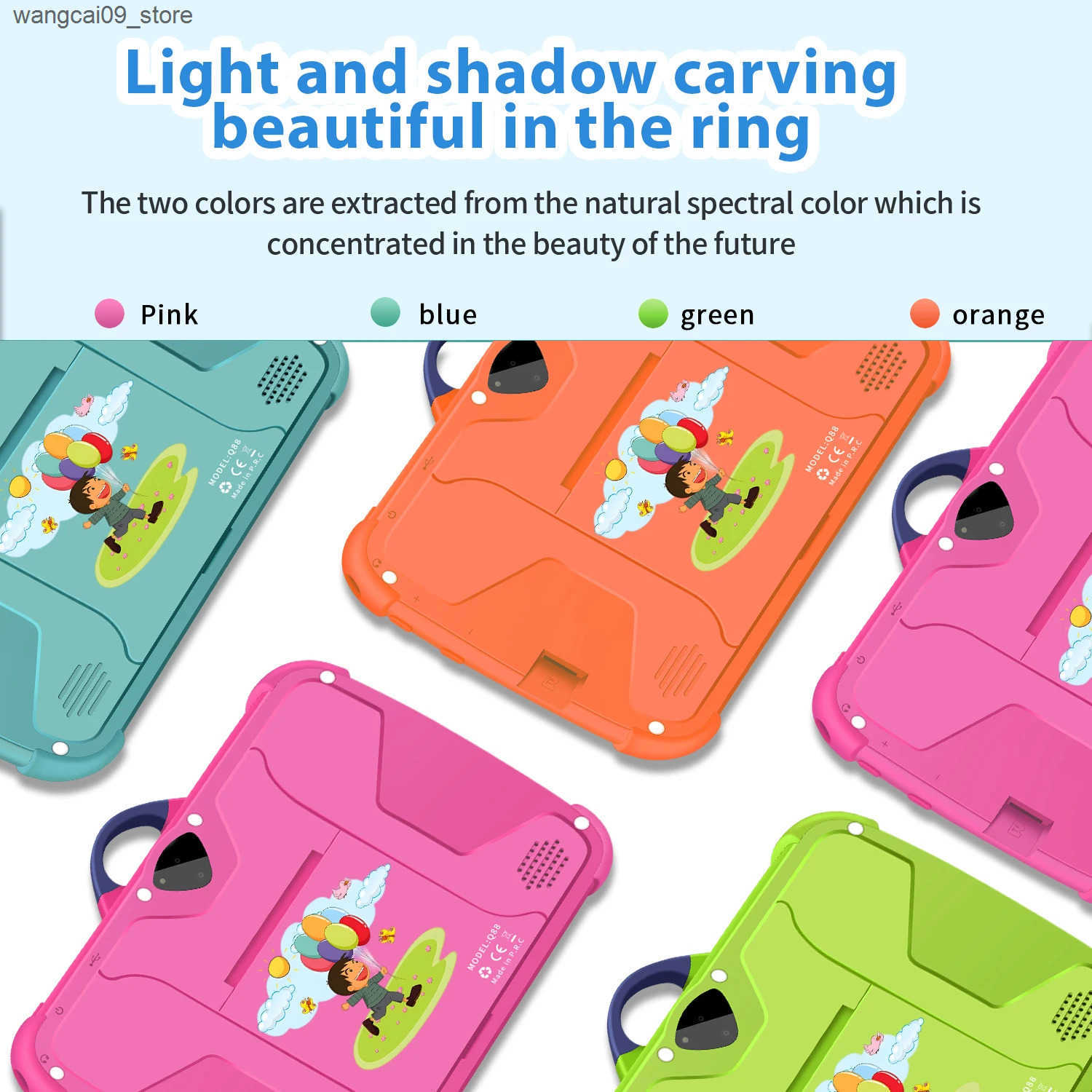 New 7 Inch Android 13 Learning Education Kids Tablets Quad Core 4GB RAM 64GB ROM Cheap Simple Childrens favorite Tablet Pc z250527