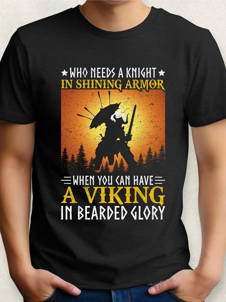 Valhalla Awaits Viking T-shirt Norse Mythology T-shirt Summer Outdoor Casual Mens T-shirt Street Fashion Mens Short Sleeve Top Z250527