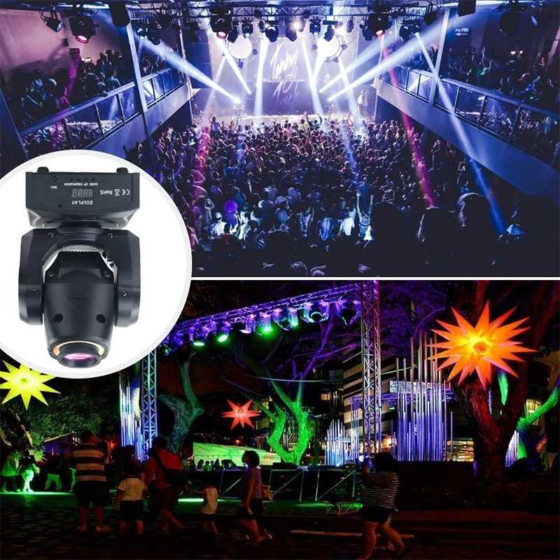 LED Lights Party DJ Disco Shaking Head Flash 1/2PC 80W Moving Head Spotlight Pattern Lights Bar Club Performance Event Ballroom XJ250527