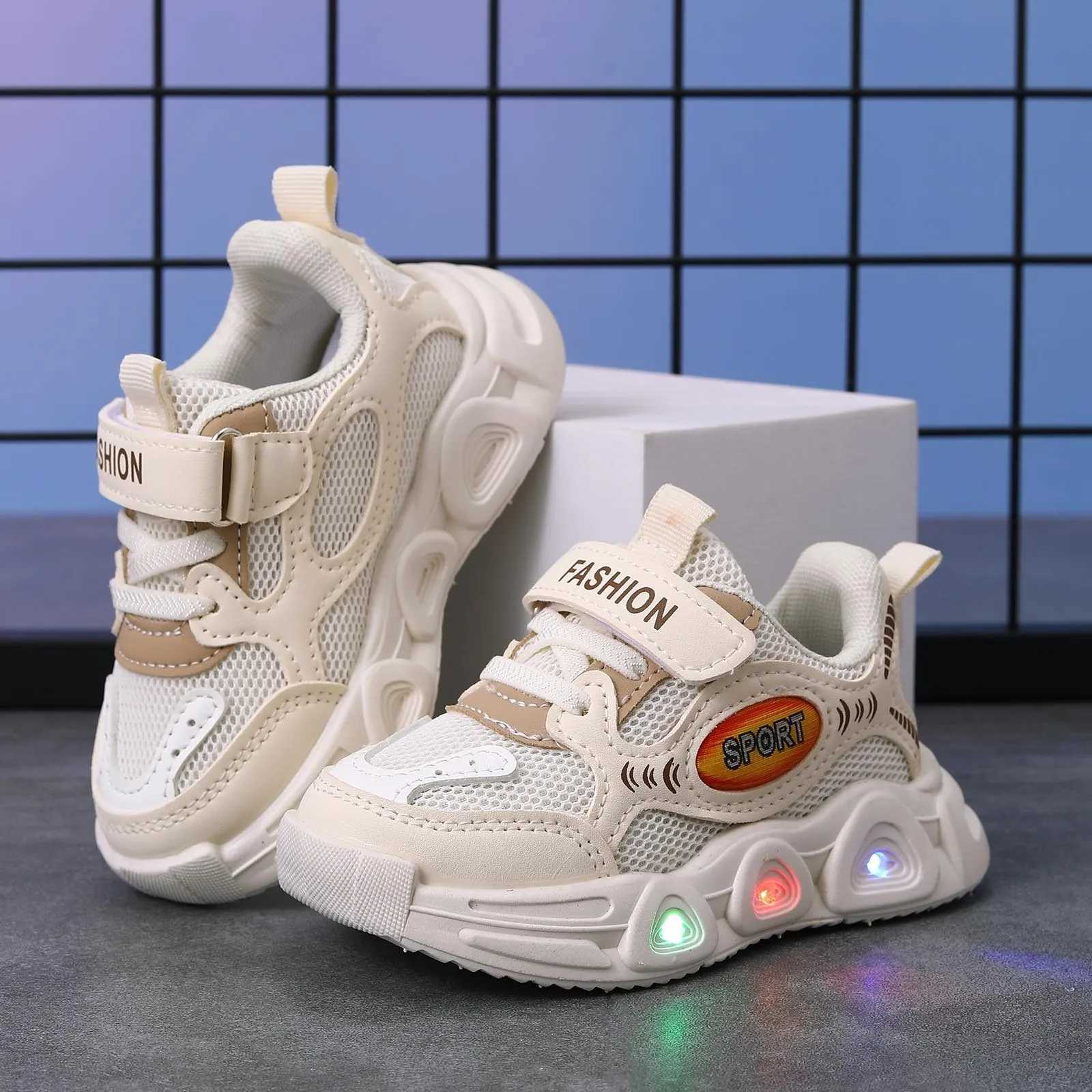 Baby Boy Sneakers Girls Clunky Sports Tennis Shoes Led Light Up Shoes For Girls Toddler Walking Shoes Girls toddler sneakers T250527
