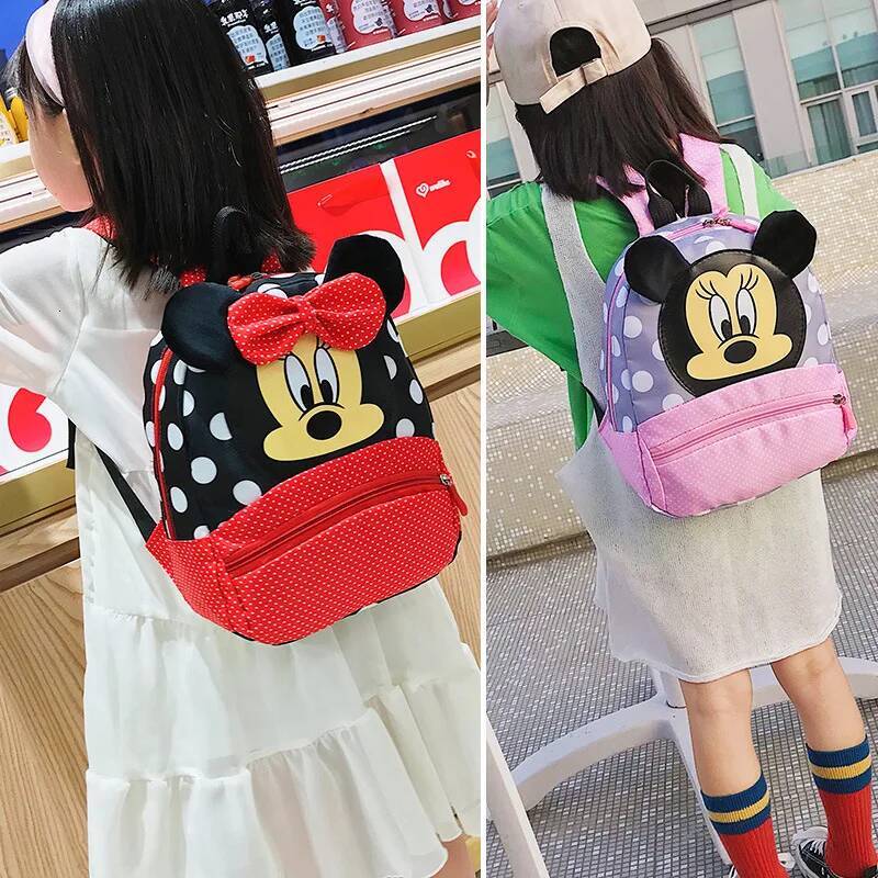 Cartoon Backpack For Baby Boys Girls Minnie Mouse Children Lovely Kindergarten Schoolbag Kids Gift