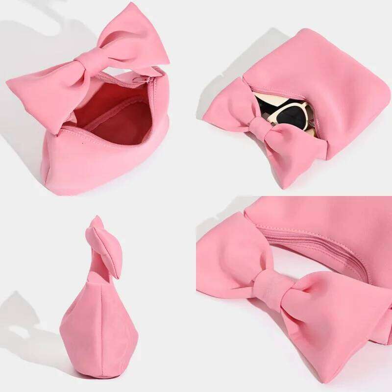 Women's Bags Designer Casual Small Hobo Bags For Women Designer Handbags And Purses In Polyester Oversized Bow Cloud Bag Top Handle Mini Wrist
