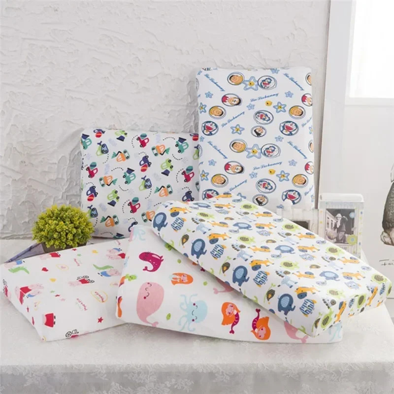 Baby Natural Latex Pillow Kids Orthopedic Contour Cervical Neck Protect 250527