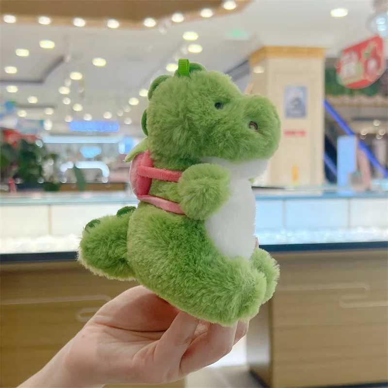 Dinosaur Keychain Stuffed Plush Toy Backpack Pendant Decorative Soft Dinosaur Plush Doll School Bag Car Keychain Holiday Gift W250526