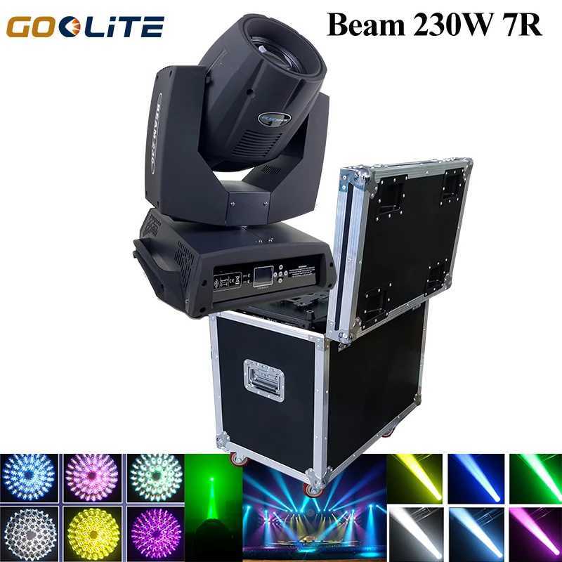 Flightcase 1pc Moving Head 7R 230W Beam Light Professional Stage Beam Lighting for Show Disco Dj Club Light Nightclub DMXXJ250527