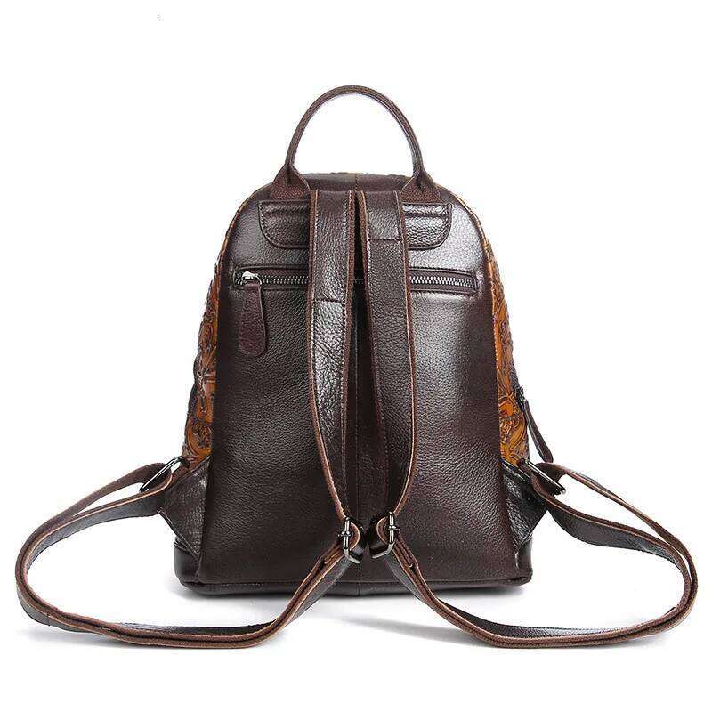 Designer Bag Brand New Retro Women Shoulder Bag Female Leisure Genuine Leather Backpacks Wipe Color Backpack Solid