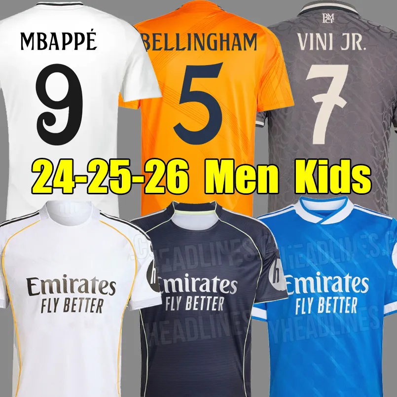24 25 26 MBAPPE BELLINGHAM soccer jerseys VINI JR REAL RODRYGO MADRIDSOCCER ENDRICK 2025 2026 football shirts MODRIC Camiseta fans player version men kids women kit
