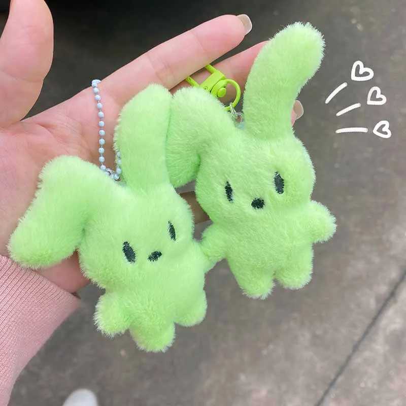 New Kawaii Plush Bunny Rabbit Toy Keychain Cute Stuffed Plush Keyring Rabbit Doll Key Chain Backpack Pendant Ornaments Key Rings W250526