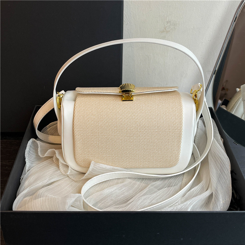 High quality brand new free designer bag 2025 new Korean version small square bag niche design armpit handbag armpit bag new free designer bag