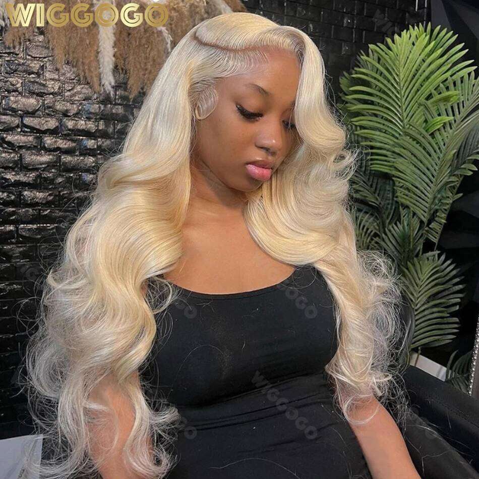 Wiggogo Blonde Front Body Wave 613 13X4 Hd Wig 13X6 Human Hair Lace Frontal Wigs