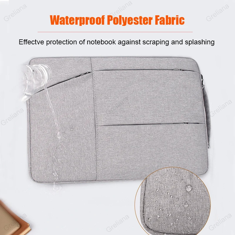 Laptop Bag 13.3 15.6 14 inch Waterproof Notebook Case SlEEve For Macbook Air Pro 13 16 15 Computer Handbag Briefcase Bag 250526