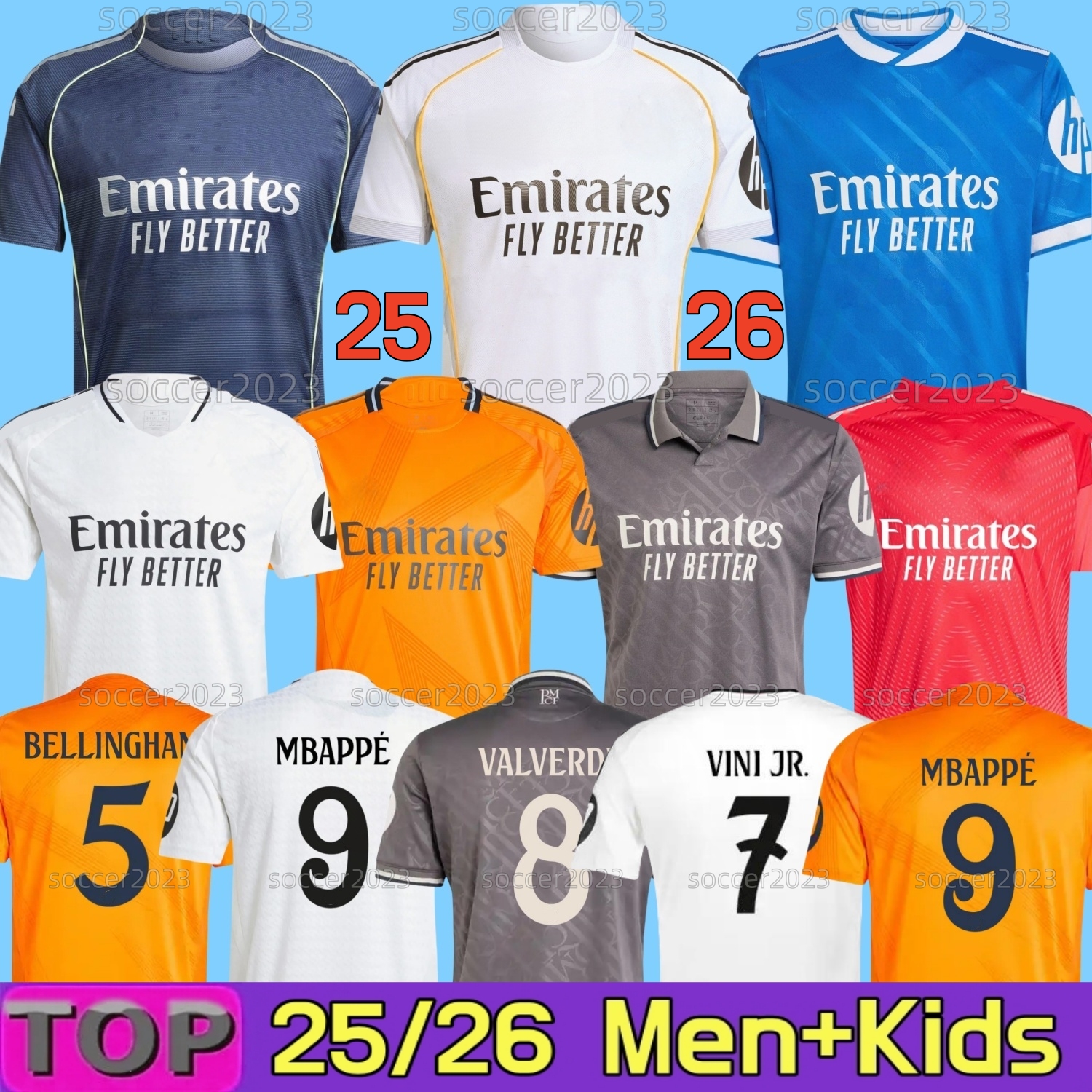 24 25 26 MBAPPE VINI JR Soccer Jersey Real 2025 MadridS BELLINGHAM RODRYGO VALVERDE Player Football Shirt MODRIC CAMAVINGA ARDA GULER COURTO Fourth camiseta men kids