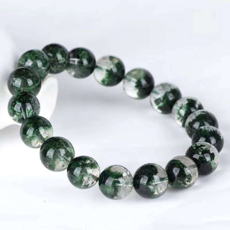High Quality Brazil Green Men Ghost Natural Stone Jewelry Bracelet