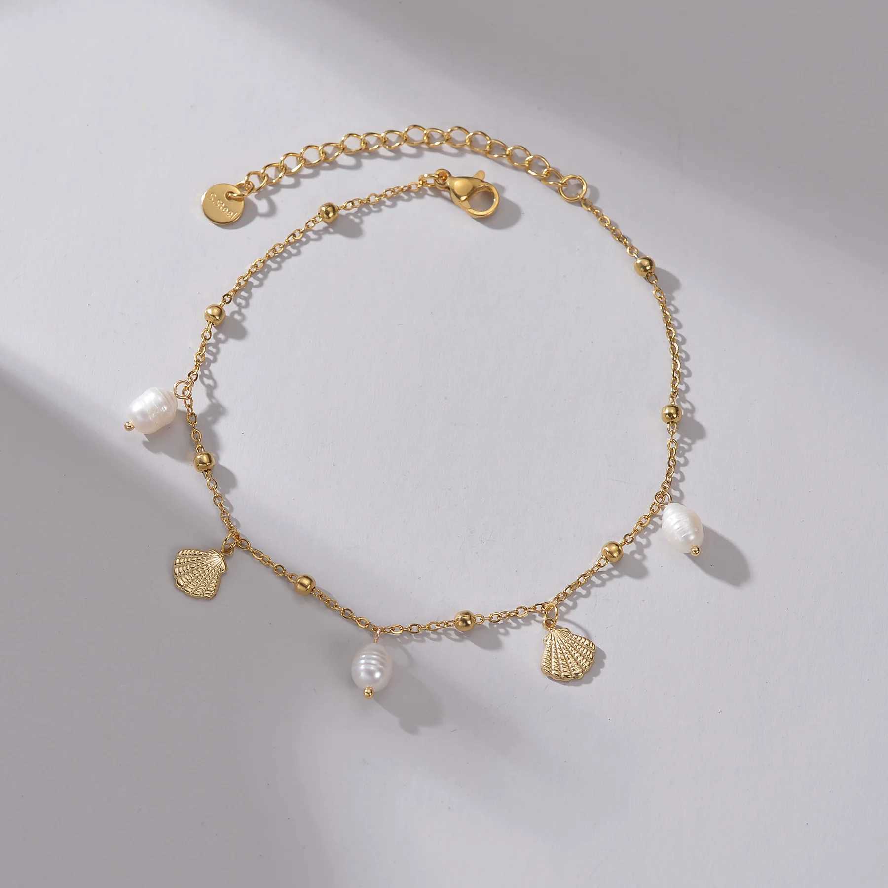 UZone Fashion Bead Pendant Ankle Chain Bracelet On Leg Foot Stainless Steel Adjustable Charm Feet Chain for Women Jewelry Gift W250526