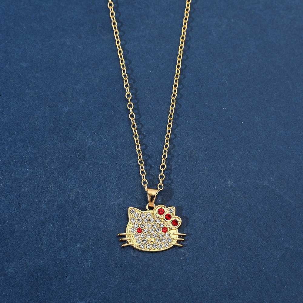 Sanrio Hello Kitty Anime Figures Cartoon Necklace for Women Girl Decoration Birthday Gifts w250716