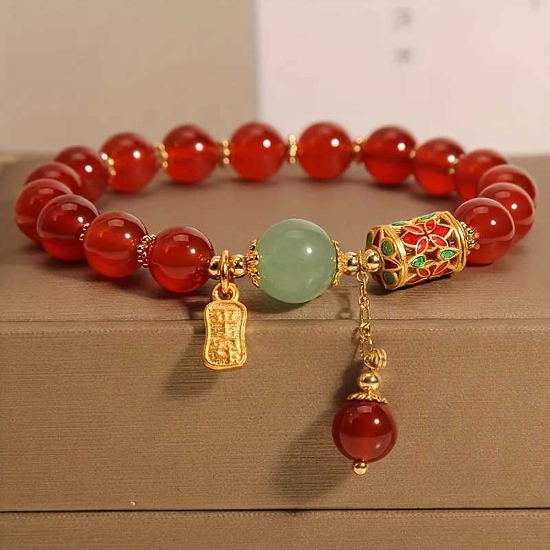 Fashion Sweet Pink Crystal Beads Bracelet for Women Men Attract Money Wealth Good Luck Bracelet Friendship Jewelry Birthday Gift W250526