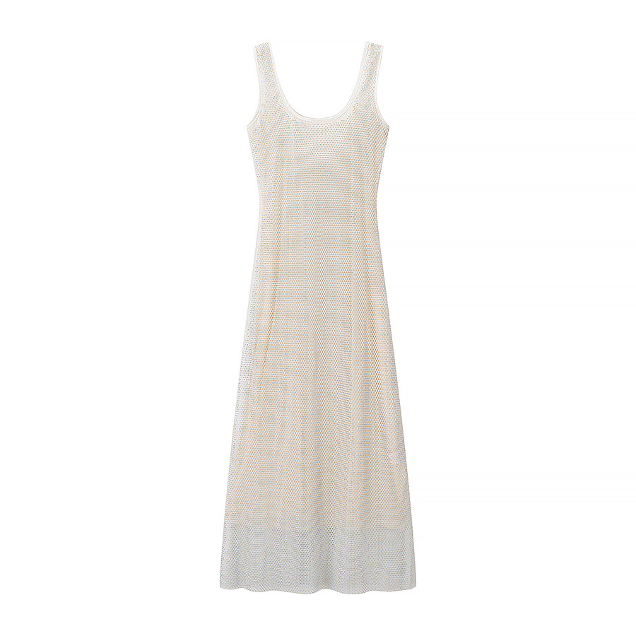 New women's shiny diamond slim fit camisole dress for women