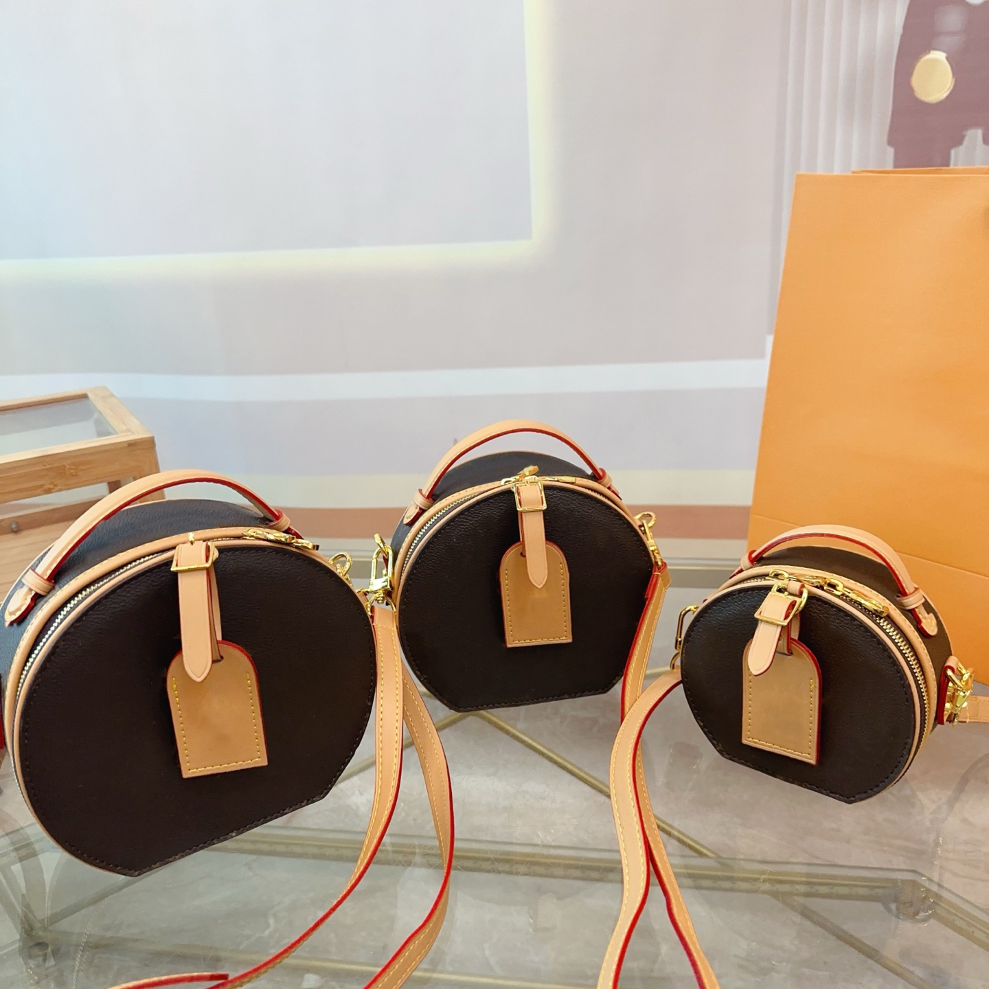 Luxury Designer Mini Boite Chapeau Shoulder Bag Women Leather Handbag Totes Crossbody Wallet sac luxe Messenger Purse