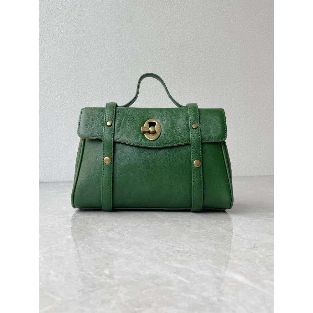 Vintage Shoulder Cowhide Genuine Leather Messenger Bag Women Tote Handbag Hasp Casual Office Ladies Single Crossbody Bags