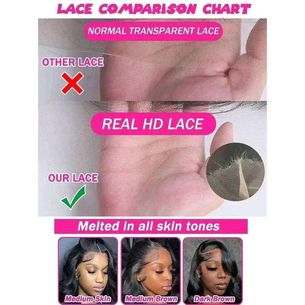 220 Density 30 38 Inch 13x6 HD Transparent Lace Frontal Human Hair Wigs Bone Straight Brazilian Remy For Black Women Pre Plucked