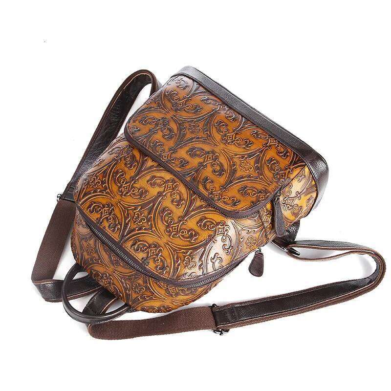 Designer Bag Brand New Retro Women Shoulder Bag Female Leisure Genuine Leather Backpacks Wipe Color Backpack Solid