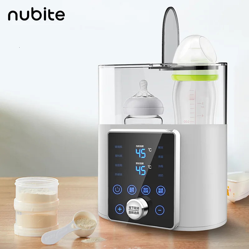 Multi function Baby Bottle Warmer Heater Sterilizer 8in1 Fast Milk with Timer Breast or Formula Fits 2 Bottles 250527