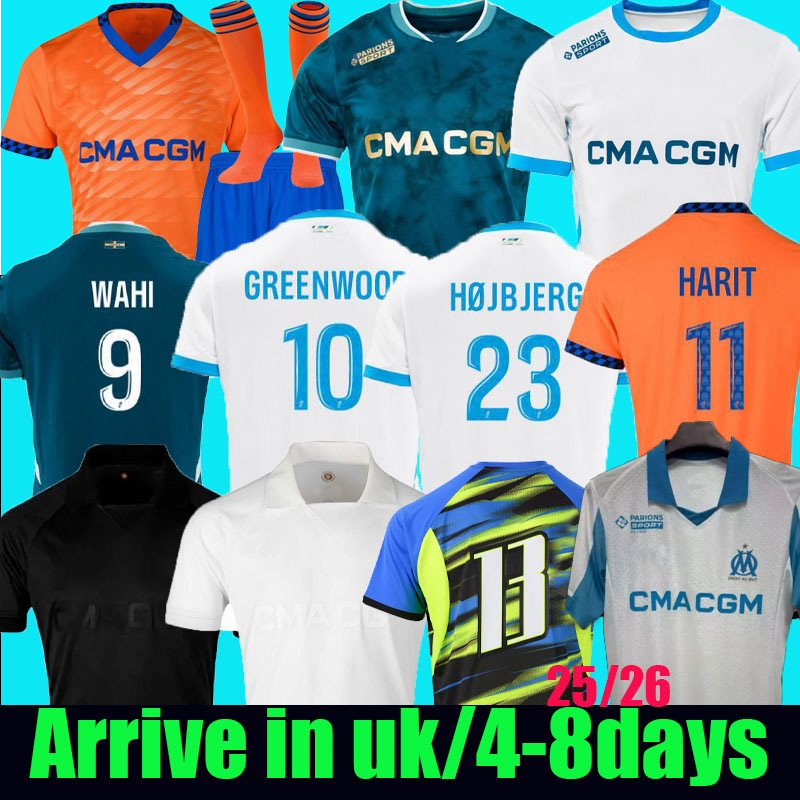 24 25 26 maillot de foot GREENWOOD marseile jersey soccer 125th Anniversary 4th WAHI OUNAHI harit 2024 2025 OM man KIDS football shirt hommes enfants NDIAYE Mbemba