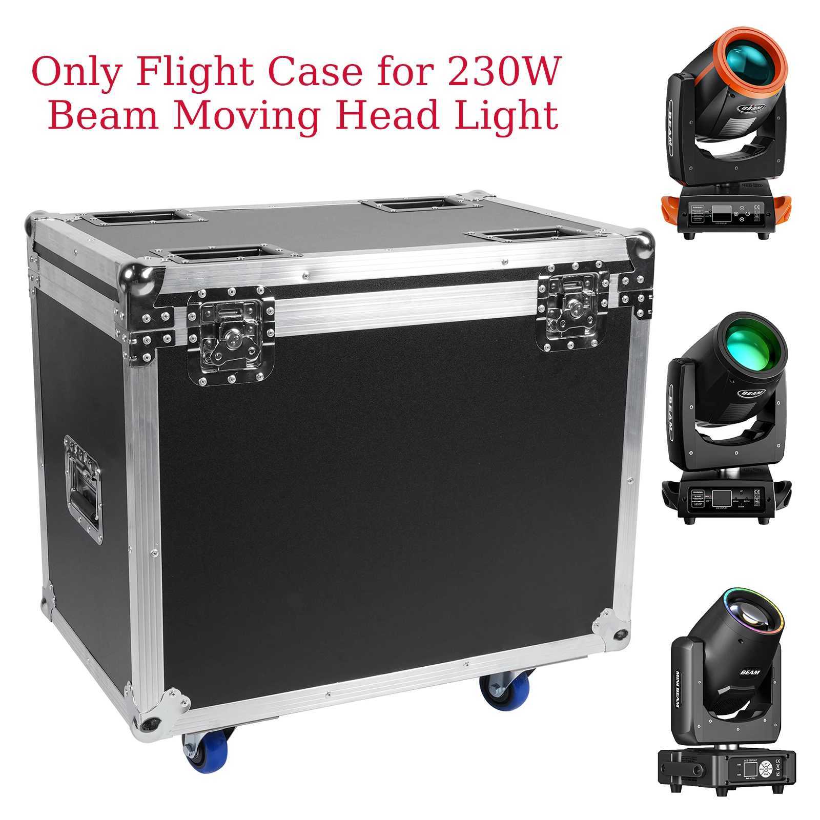 Fieryzeal Flight Case For (2) 230W Beam Moving Head Light Stage Light Shockproof Flycase 60.5x33.5x57cm Heavy-duty Gator Case XJ250527