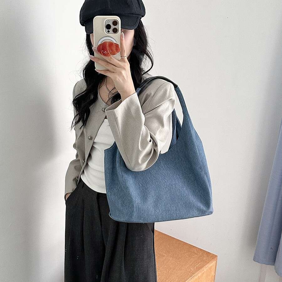 New Commuter Fashion Niche Korean Style Lazy Tote Large Capacity Women's Casual Handbag Shoulder Bag for Women