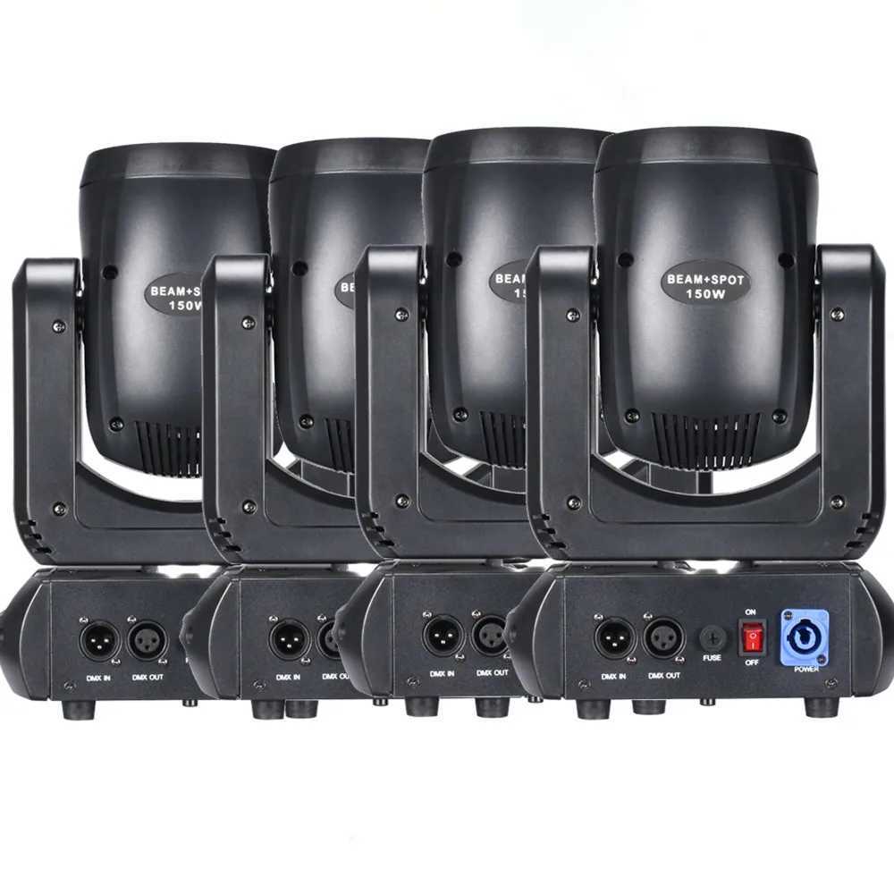 4PCS/Dj lights Mini LED Moving Head 150W Beam+Spot+ 18 Rotating Prisms Dmx disco lights Stage Effect Light Disco Dj Bar LightsXJ250527