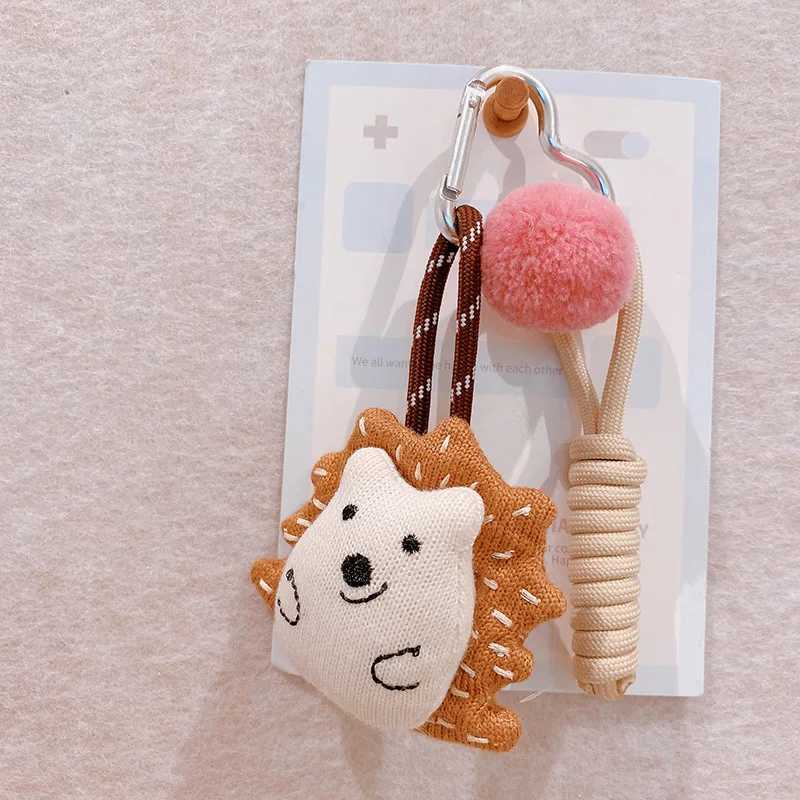 Funny Animal Series Fabric Keychain For Car Keys Accessories Creative Cartoon Fabric Animal Doll Keyrings For Bag Pendant Gifts W250526