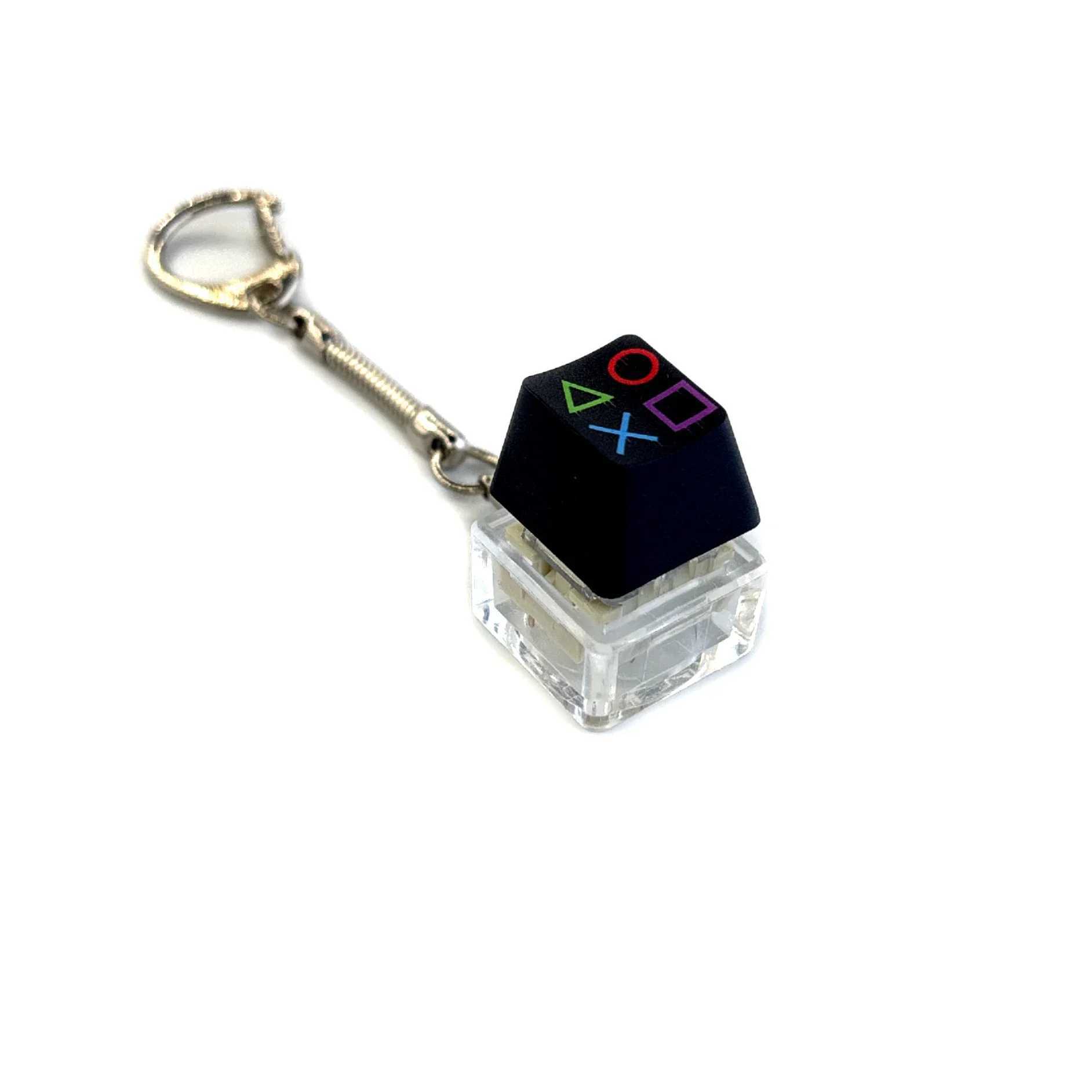 Mechanical Keyboard Key Cap Shaft Tester Keychain Key Ring Fingertip Press Dlow Pressure Toy Novelty Toy W250526