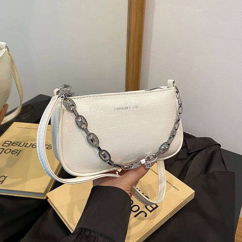 Fashion Chain Strap Crossbody Bags Ladies, Versatile Women's Shoulder Bag For Daily Used, Casual Designer Handbags