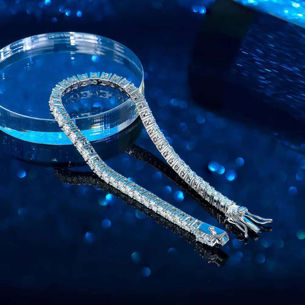 Hiphop Pure Sier Pass Dia Tester GRA Certified VVS Moissanite Tennis Bracelet
