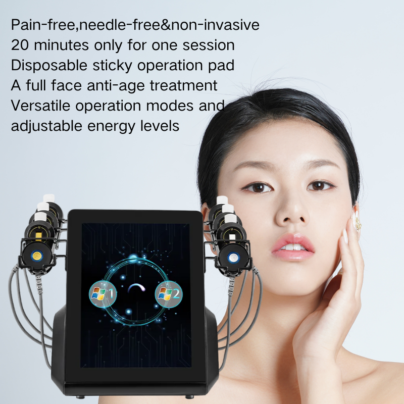 Facial Muscle Sculpting Neck Wrinkle Removal EMS RF Face Lifting Device