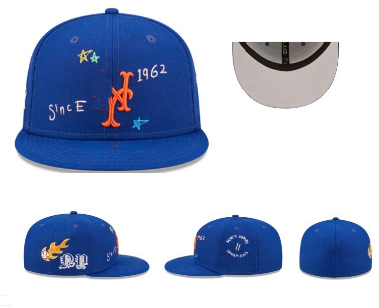 Cheap Unisex Adult Fittes hats Wholesale AA Fitted cap 6 Panel New All team Plain 3D Embroidered Sports OEM Cotton Men Baseball basketball letter hat mix order