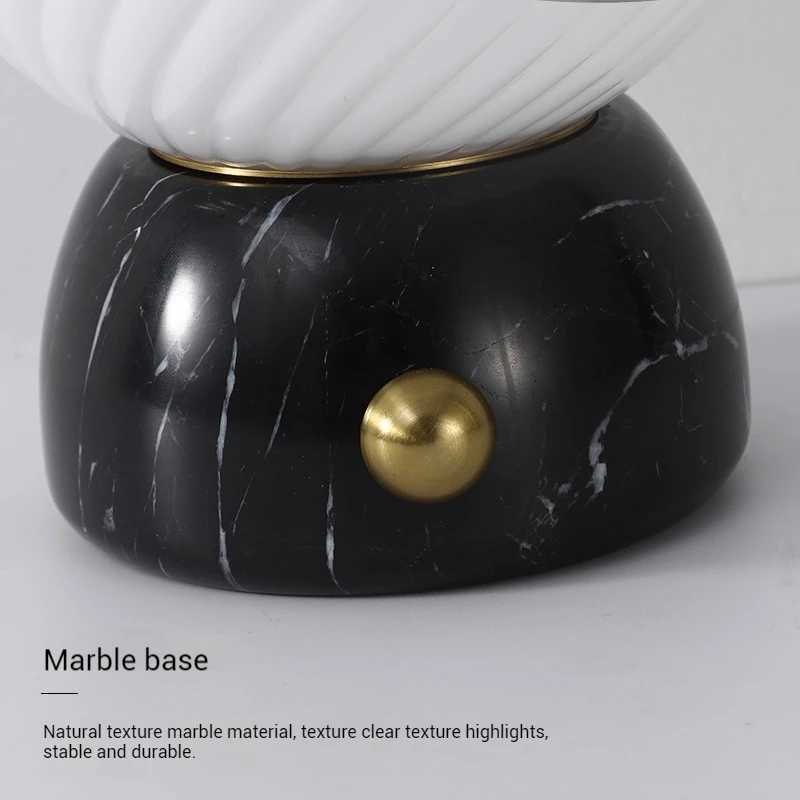 Wholesale Restaurant Decoration Cordless Travertine Table Lamp Battery Operated Bar Rechargeable Table Lamp stone base XJ250527