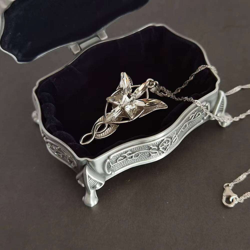 Sterling Sier Arwen Fashion Fairy Princess Twilight Star Necklace Women's Sweater Chain Accessories